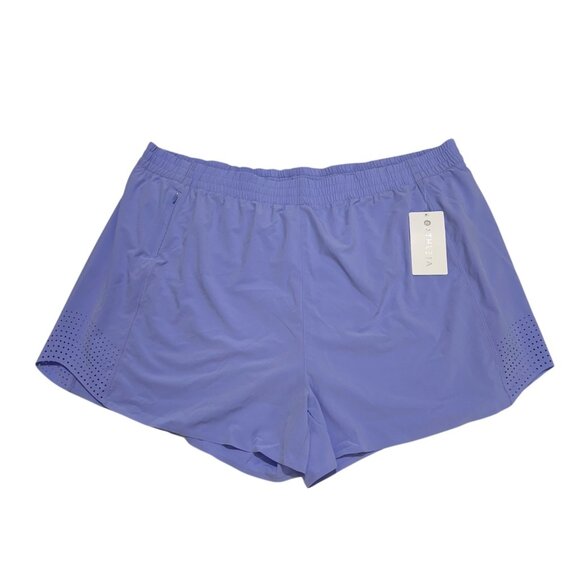 Athleta Women Plus Size 3X Hustle 3” Short Lavender Athletic Leisure Brief Lined - Picture 1 of 7